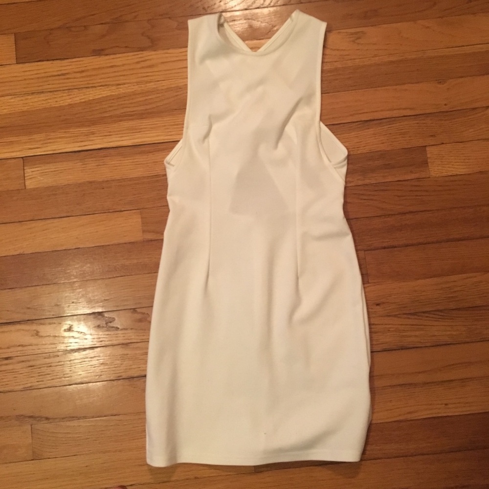 Lattice Back Mini Dress